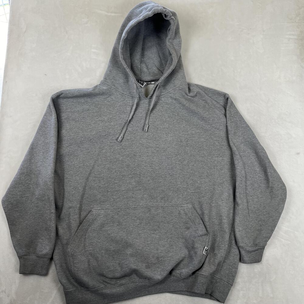 Pro Club Hoodie Mens 3XL Gray Heavyweight Fleece Pullover Sweatshirt READ
